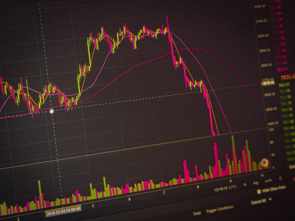 Abstract financial chart
