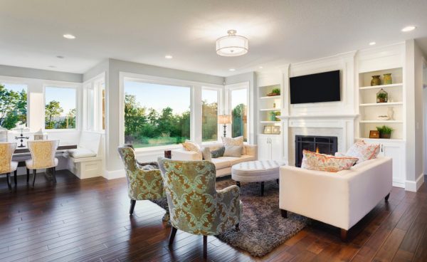 Living Room Interior in New Home