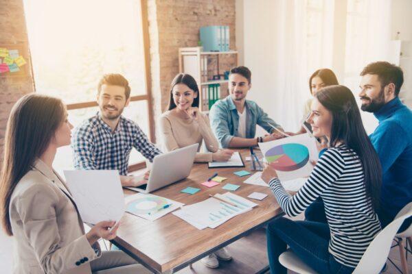 Team,Building,Concept.,Meeting,Of,Colleagues,,All,Of,Them,Are
