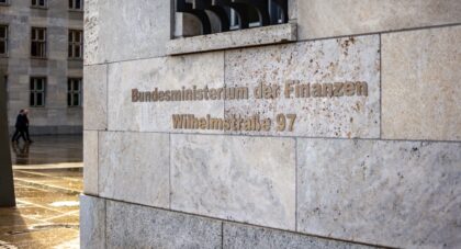 Headquarters of Federal Ministry of Finance of Germany, Bundesministerium der Finanzen, in Berlin, Germany on March 10, 2017