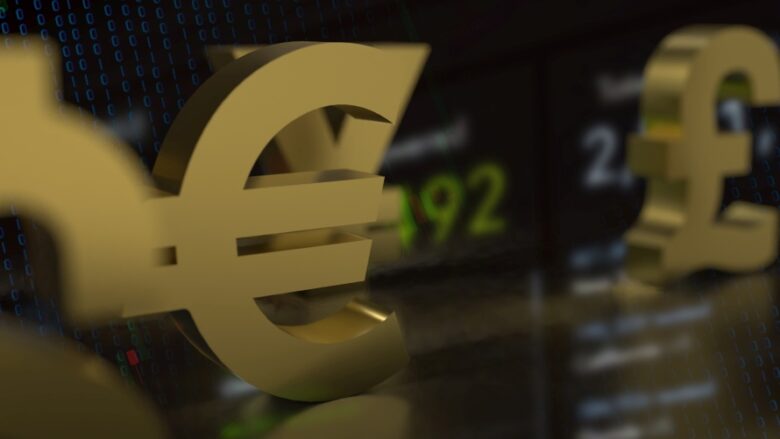 The euro symbol for  Business concept 3d rendering.